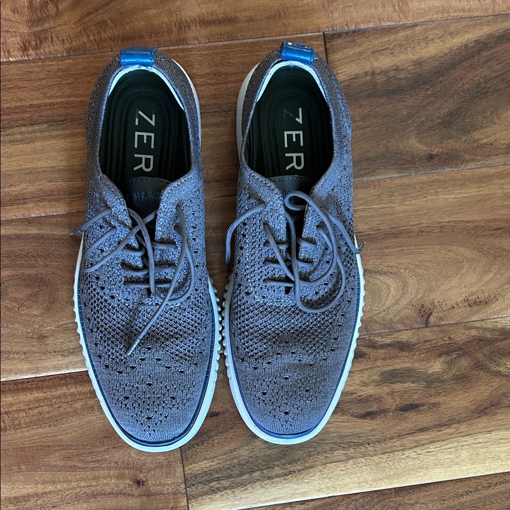 Cole Haan Men's Brown Knit Oxfords